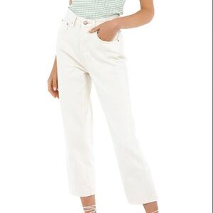 Pistola Cassie high rise straight cropped jeans